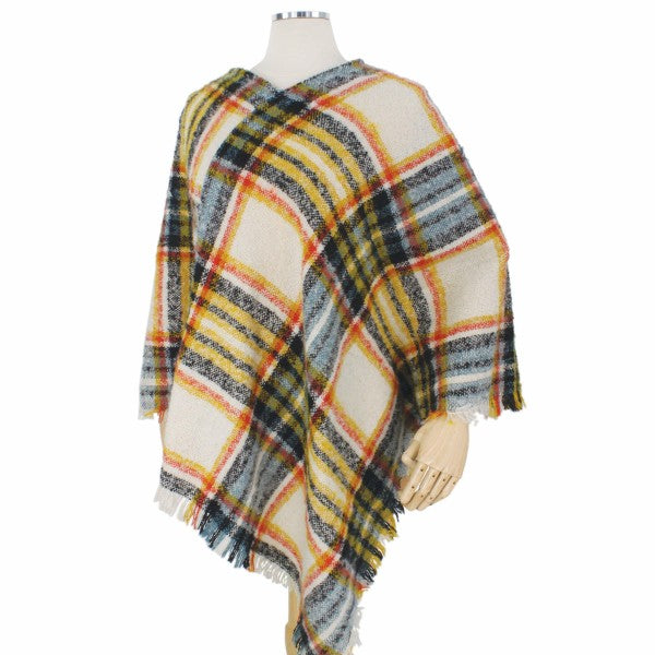 Winter Plaid Poncho