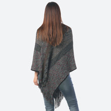 Load image into Gallery viewer, Multicolored Striped Poncho