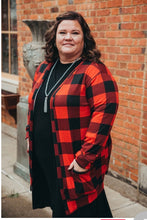 Load image into Gallery viewer, Buffalo Plaid Cardigan